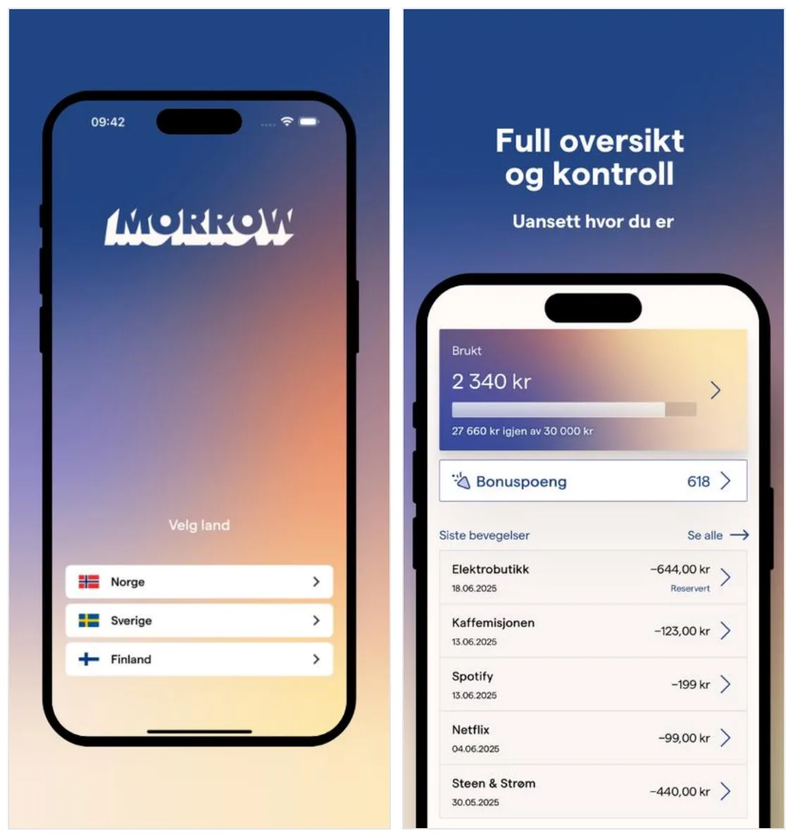 Appen til Morrow Bank viser valg mellom Norge, Sverige og Finland