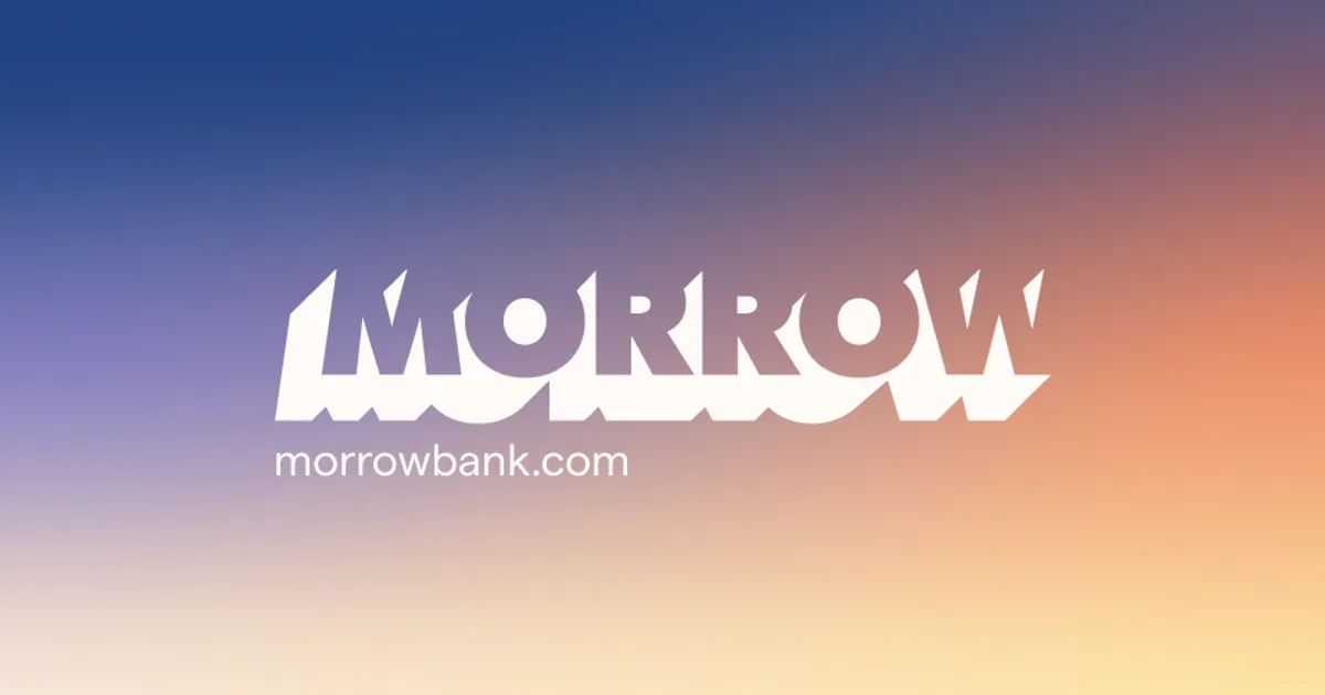 Logoen til Morrow Bank, banken som tidligere het Komplett Bank